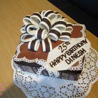 Gift Box Birthday Cake.