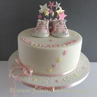 Starry Christening cake