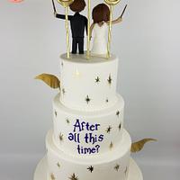 Kesandra and Anthony's Wedding Cake