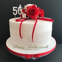 50th anniversary cake