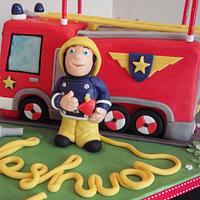 Fireman Sam Cake - Decorated Cake by CakeyCake - CakesDecor