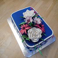 cake with sugar flowers