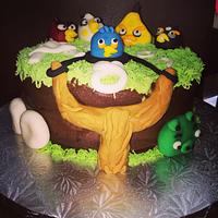 Angry bird cake 