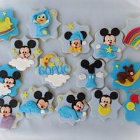 Baby Mickey Mouse and cookies