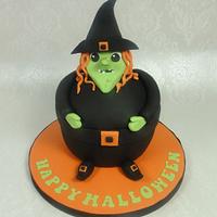 Fun Halloween Witch Giant Cupcake Tutorial