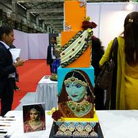 Wedding cake - Theme " Indian Sari"  