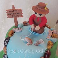 Fisherman Waterfall Birthday Cake