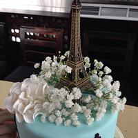 Paris themed cake