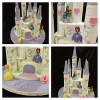 princess sofia castle cake 