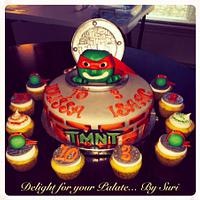 TMNT cake and cupcakes !!!