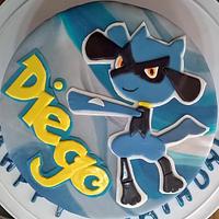 Pokemon Riolu cake