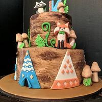 Woodland Birthday Cake..