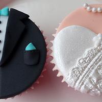 Wedding Cupcakes "White & Teal" Themed