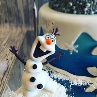 Frozen Elsa & Olaf Cake