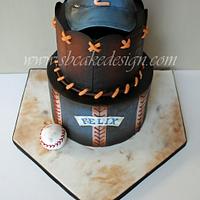 Vintage Baseball Cake