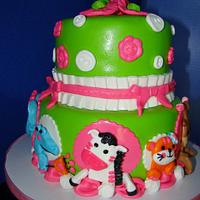 Tutti Frutti Baby Shower Cake