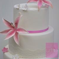 Stargazer wedding cake