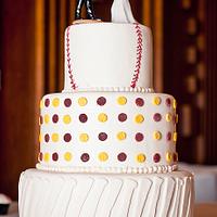 Baseball Wedding Cake 