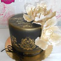Black gold cake