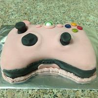 Girly Pink Xbox Remote Birthday Cake