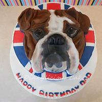 British bulldog cake