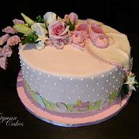 Pink baby cake