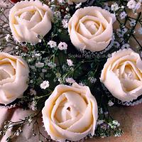 Buttercream roses