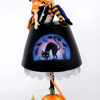 Halloween Lamp Cake - Tickle My Bones Collaboration
