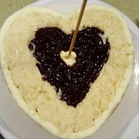 Coconut Valentine's Day cake