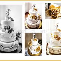 Gold Rush-Wedding cake