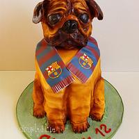 Pug dog cake Pug dog cake