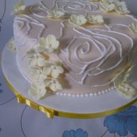 Rose and Blossom cake