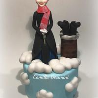 Mary Poppins cake topper