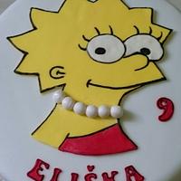 Lisa Simpson cake