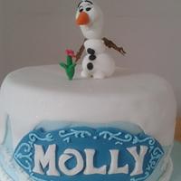 Frozen birthday cake and cupcakes