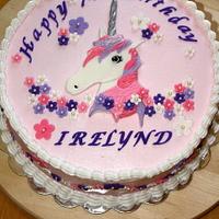 Unicorn Head Birthday Cake