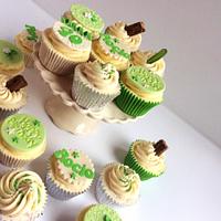 Lime 40th birthday cupcakes