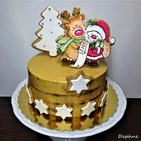 Christmas cookies cake