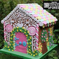 Gingerbread House cake for Fairytale Forest