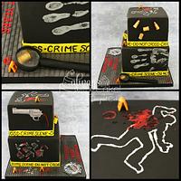 Crime Scene - Forensic Retirement Cake