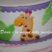 Baby safari cake