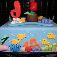 Natasha's 6th Birthday Little Mermaid Cake