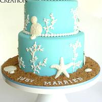 Beach Wedding cake