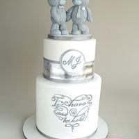 Me To You Bears Inspired Wedding Cake