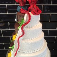 St David's Day Wedding Cake.