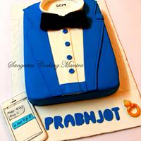 Tuxedo themed cake