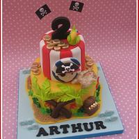 Pirate Themed Birthday Cake