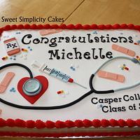 Nursing School Graduation Cake
