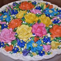 buttercream dream floral cake