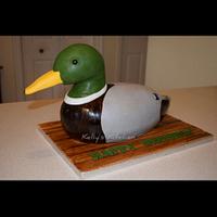 Duck decoy cake
